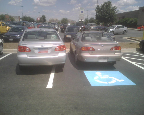 Diplomat's horrible parking job.